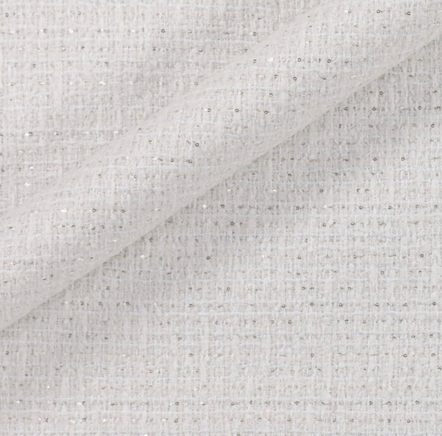 Fabric sample · 48% Cotton, 29% Polyamide, 17% Virgin Wool, 3% Viscose, 2% Metallic Polyester, 1% Polyester