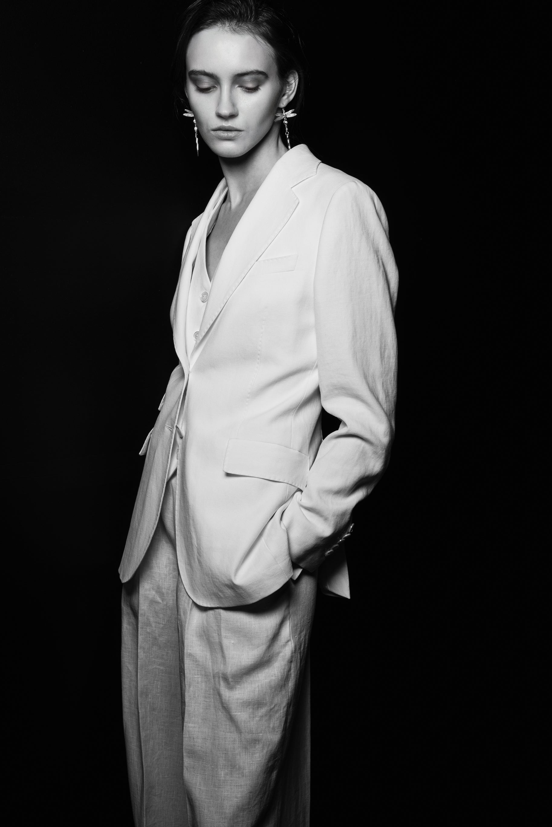 Blazer "CAMDEN" / Linen by Solbiati