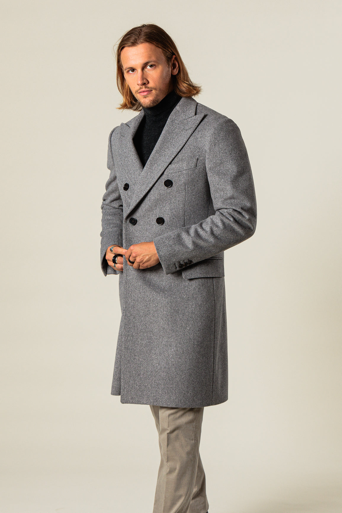 Double-breasted coat "RAIMOND" / Wool by Loro Piana