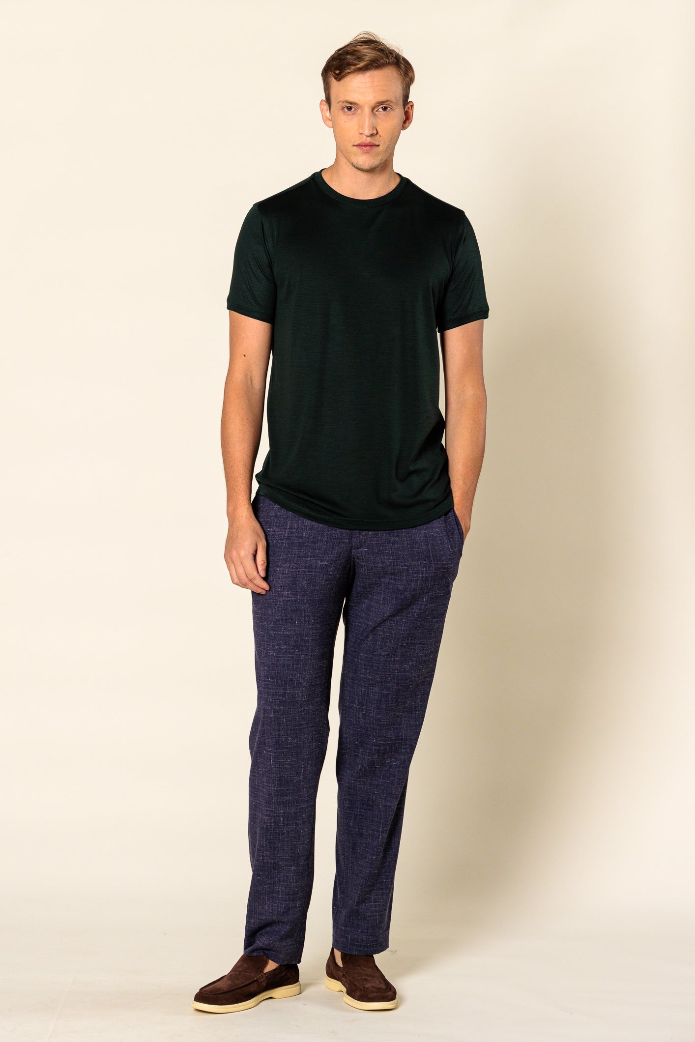 T-Shirt "SORRENTO" / Wool by Loro Piana