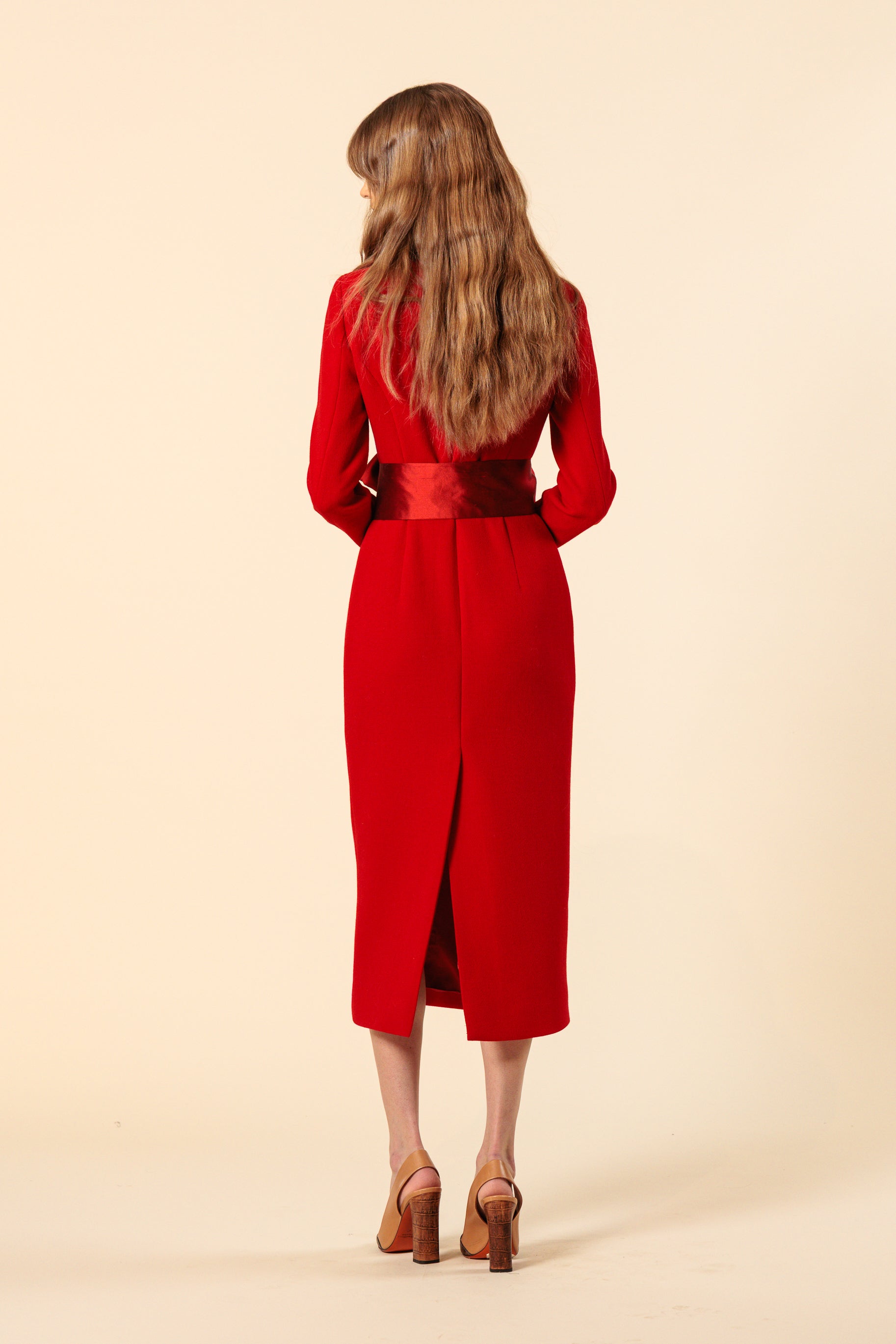 Dress "STELLA MONA MIDI" / Crepe Wool