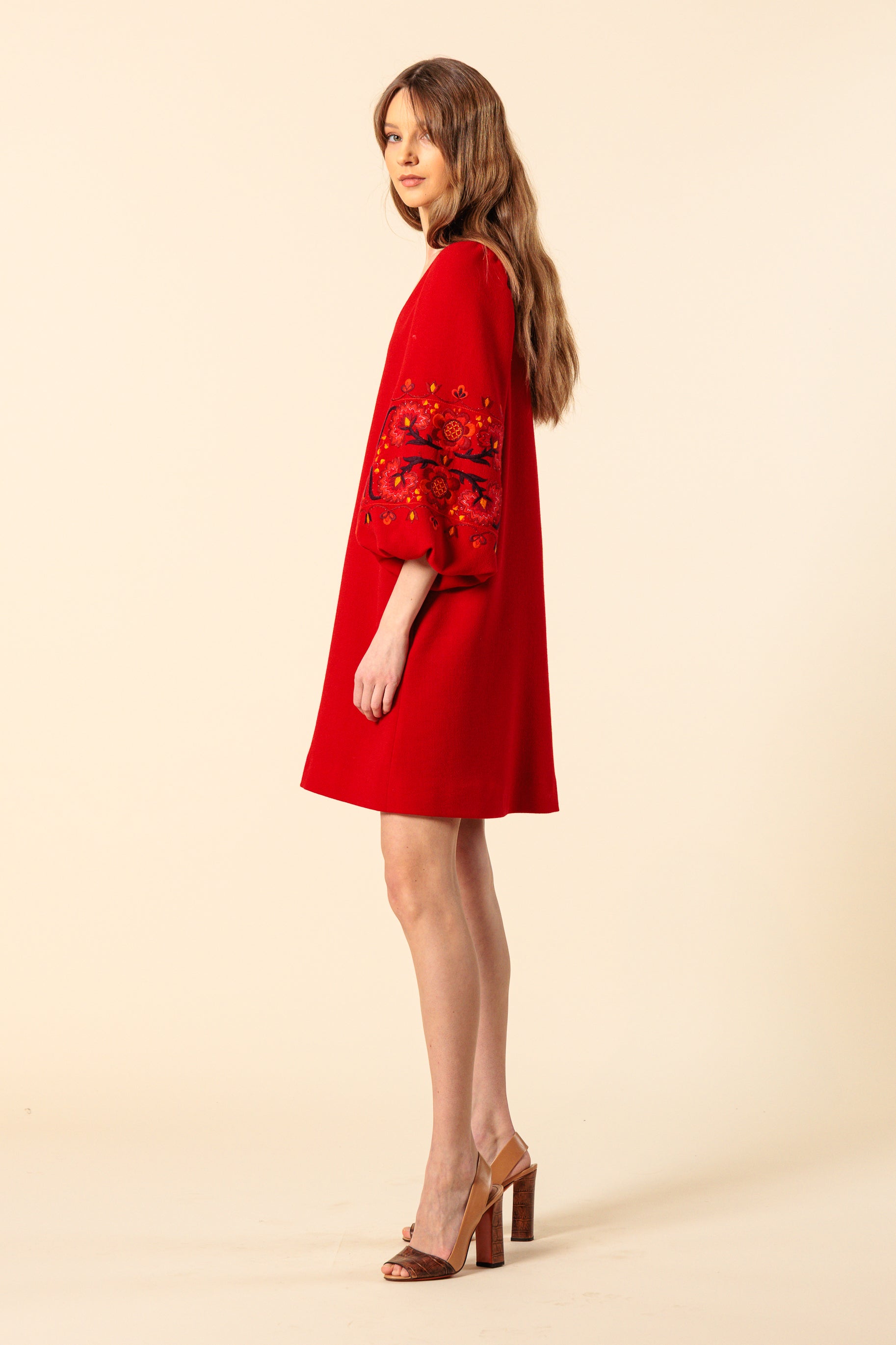 Dress "MAYA MINI" / Crepe Wool