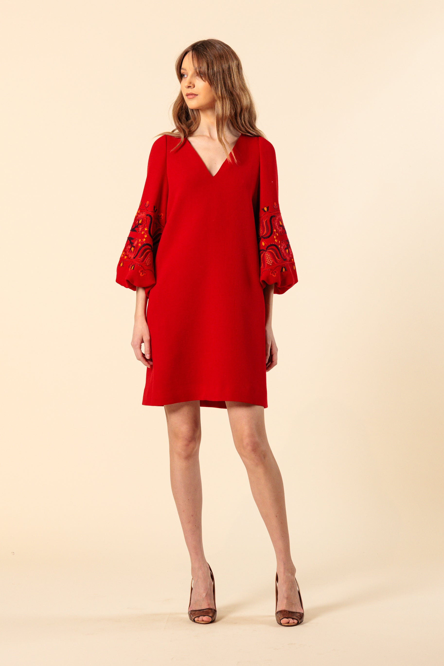 Dress "MAYA MINI" / Crepe Wool