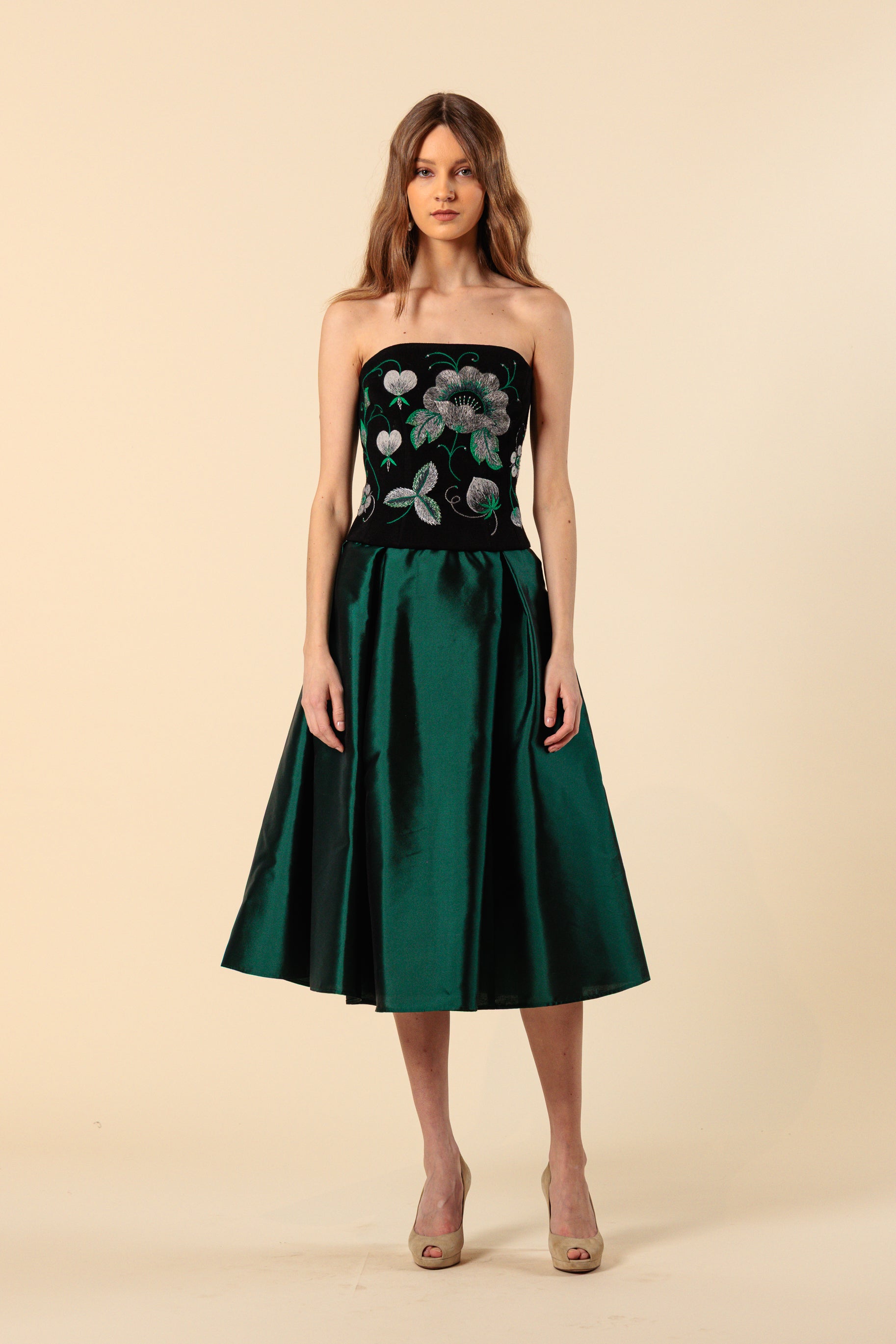 Skirt "DONNA MIDI"/ Luxury Silk Shantung