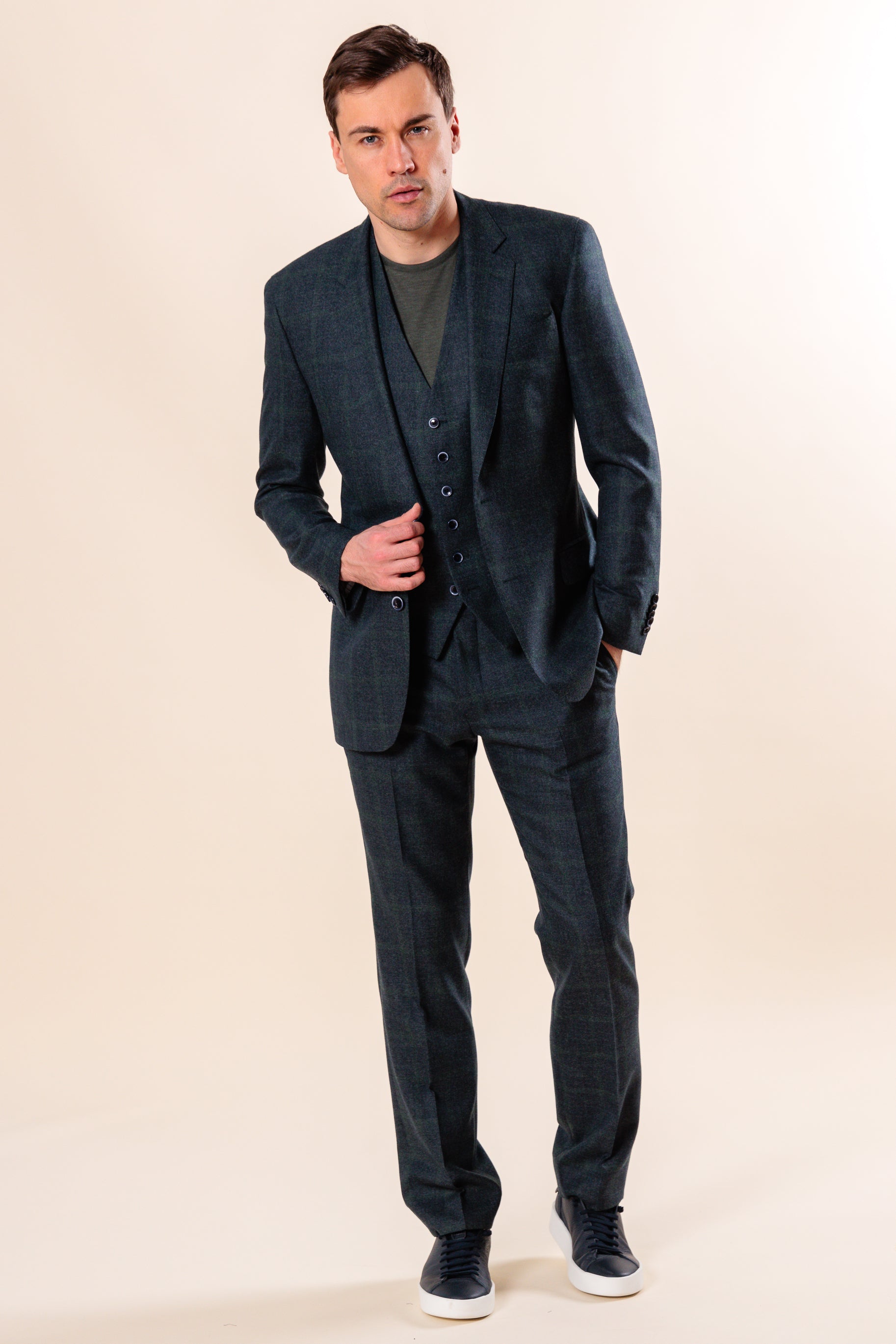 3-piece suit "ROME" / Wool by Loro Piana