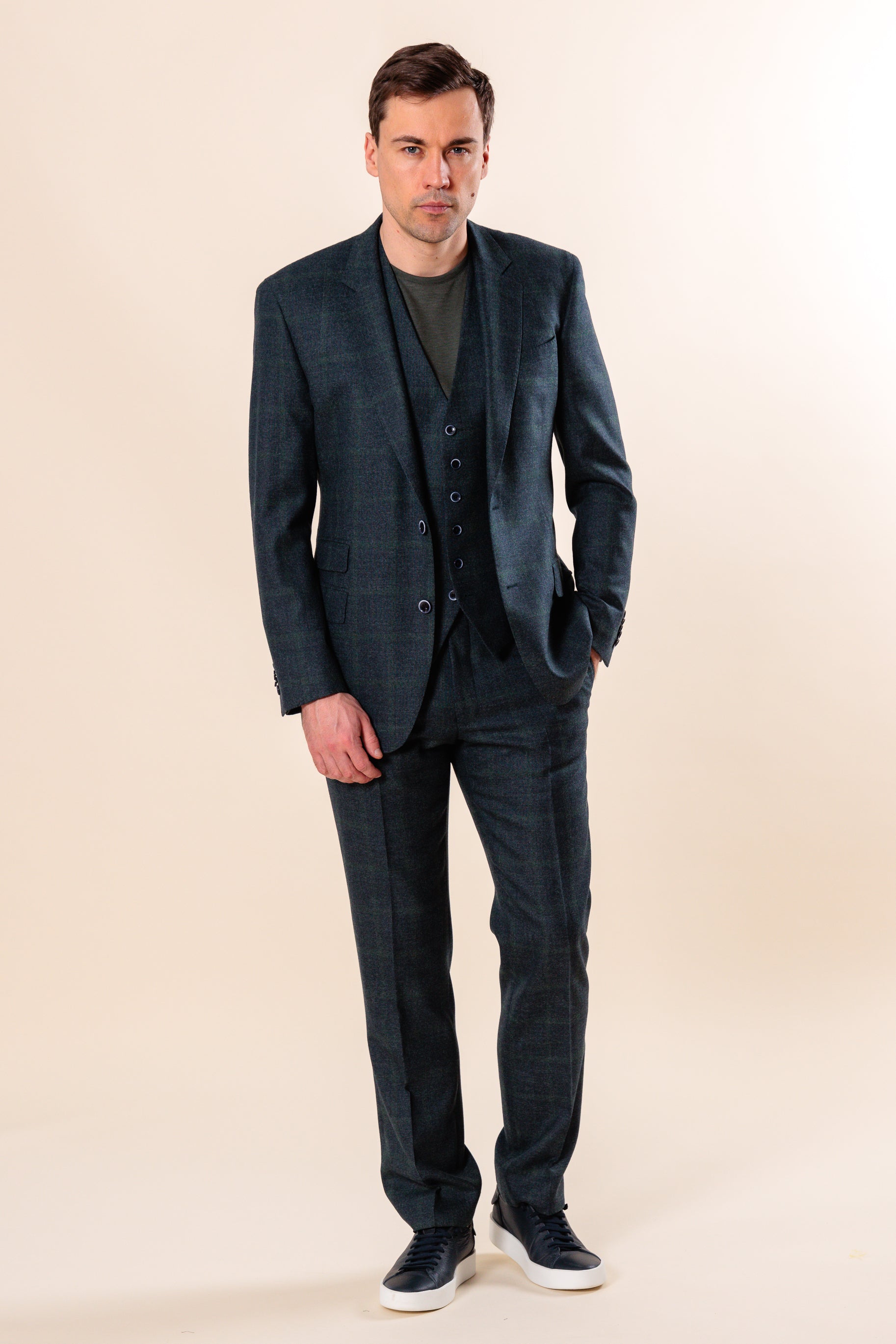 3-piece suit "ROME" / Wool by Loro Piana