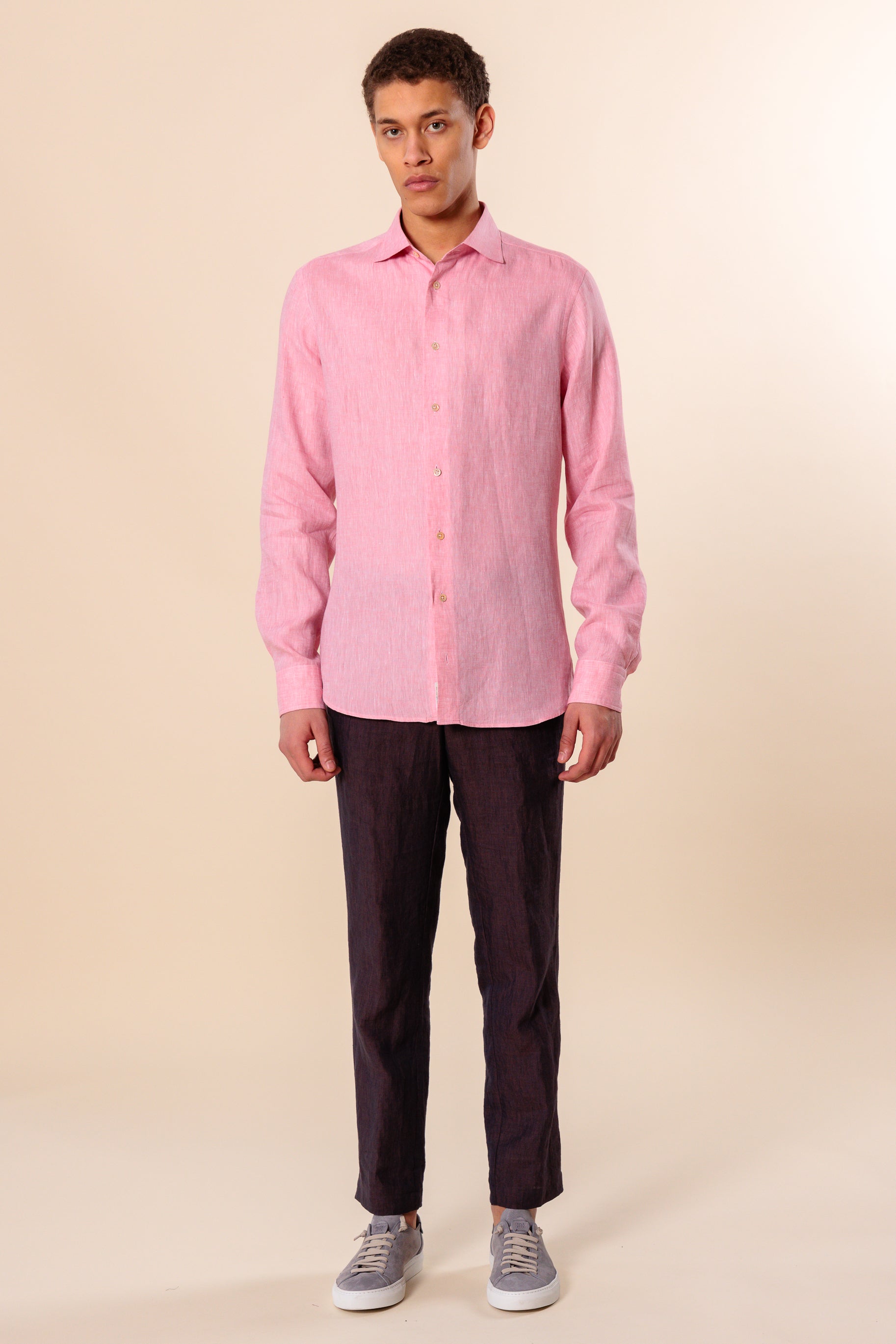 Shirt "PORTOFINO" / Linen by Solbiati