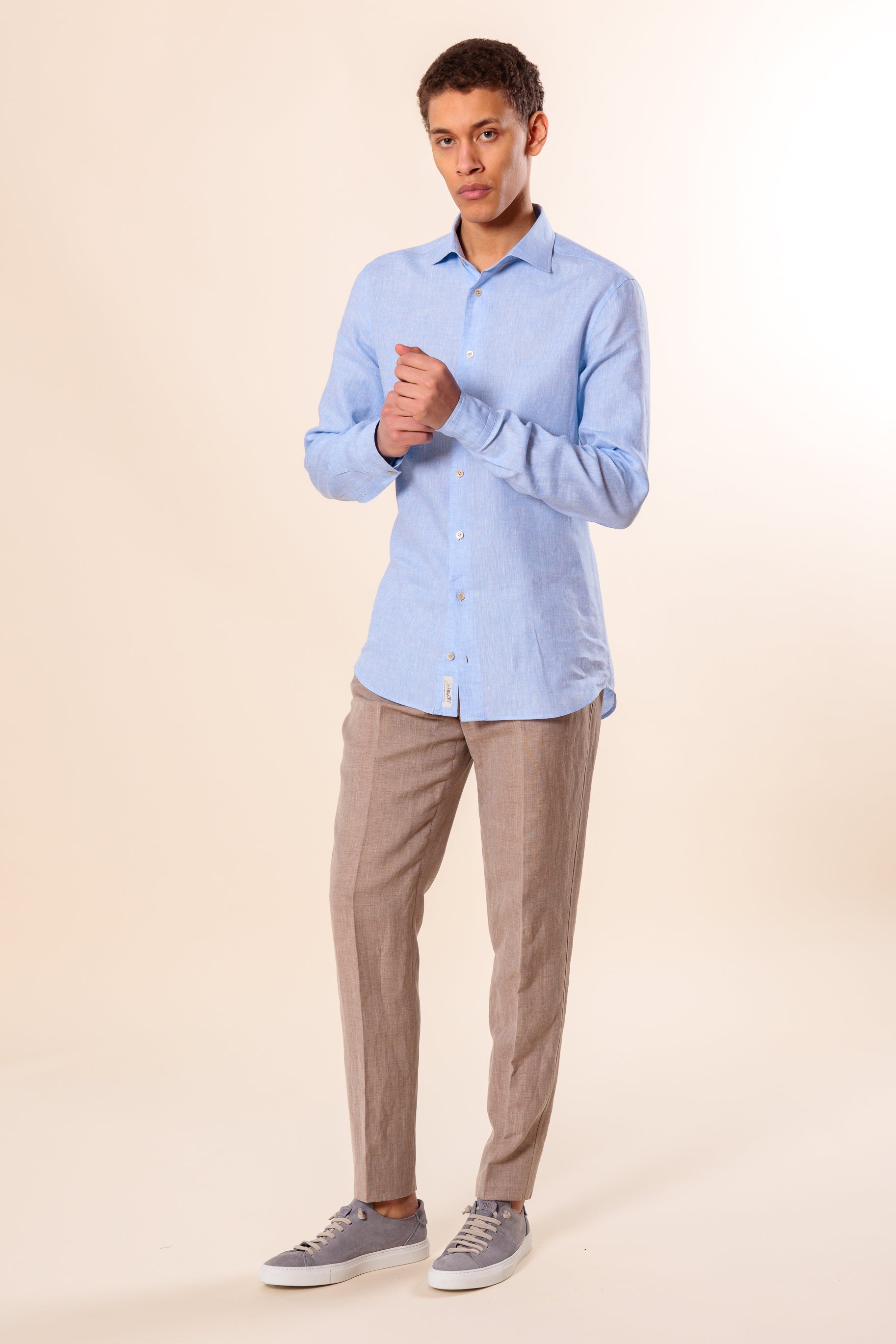 Shirt "PORTOFINO" / Linen by Solbiati