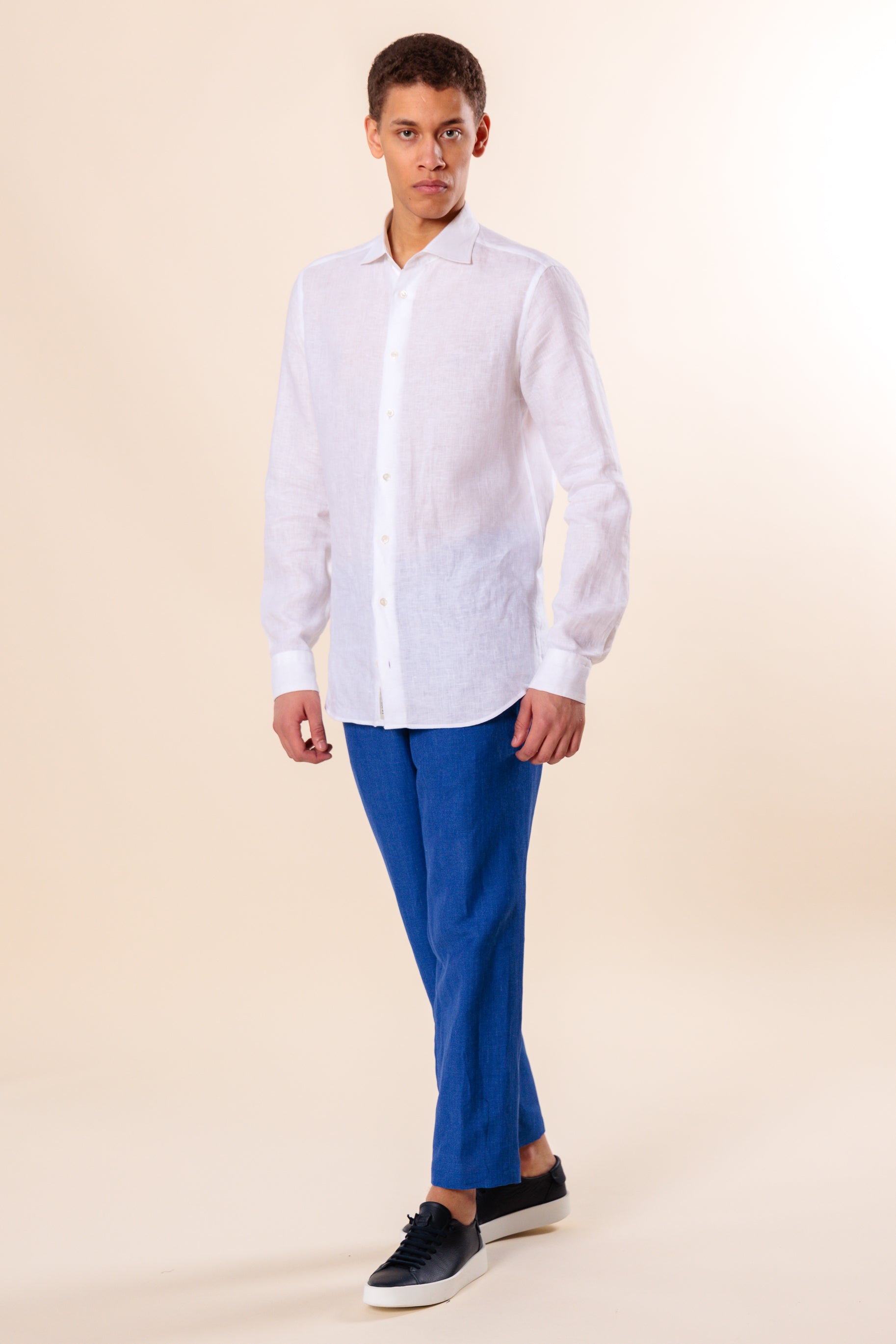 Shirt "PORTOFINO" / Linen by Solbiati