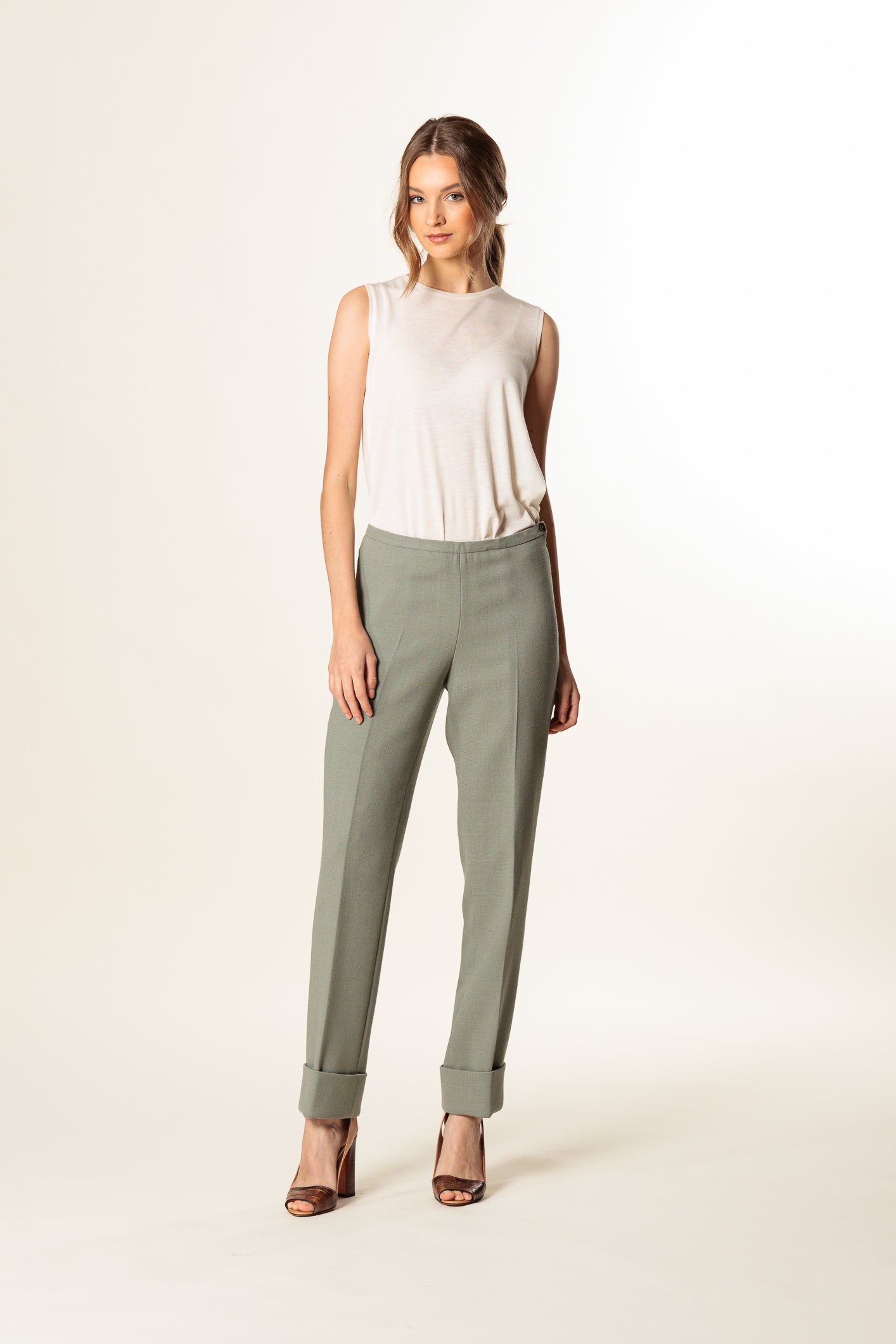 Trousers "DEFENCE TU" / Double Wool Crepe