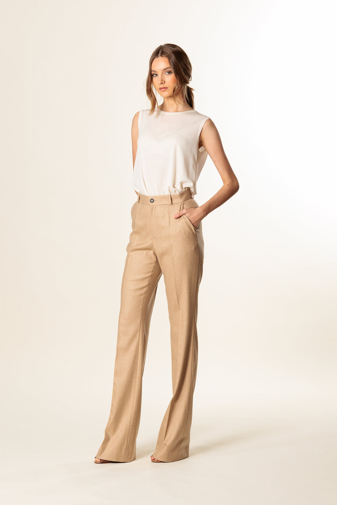 Trousers "BORDEAUX MAXI" / Cashmere & Silk