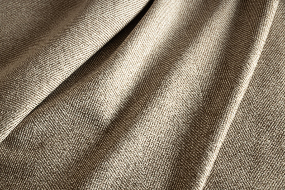 Loro Piana beige overcoat fabric