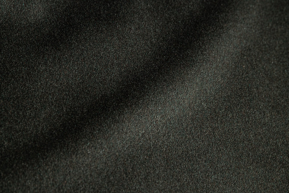 Loro Piana green overcoat fabric