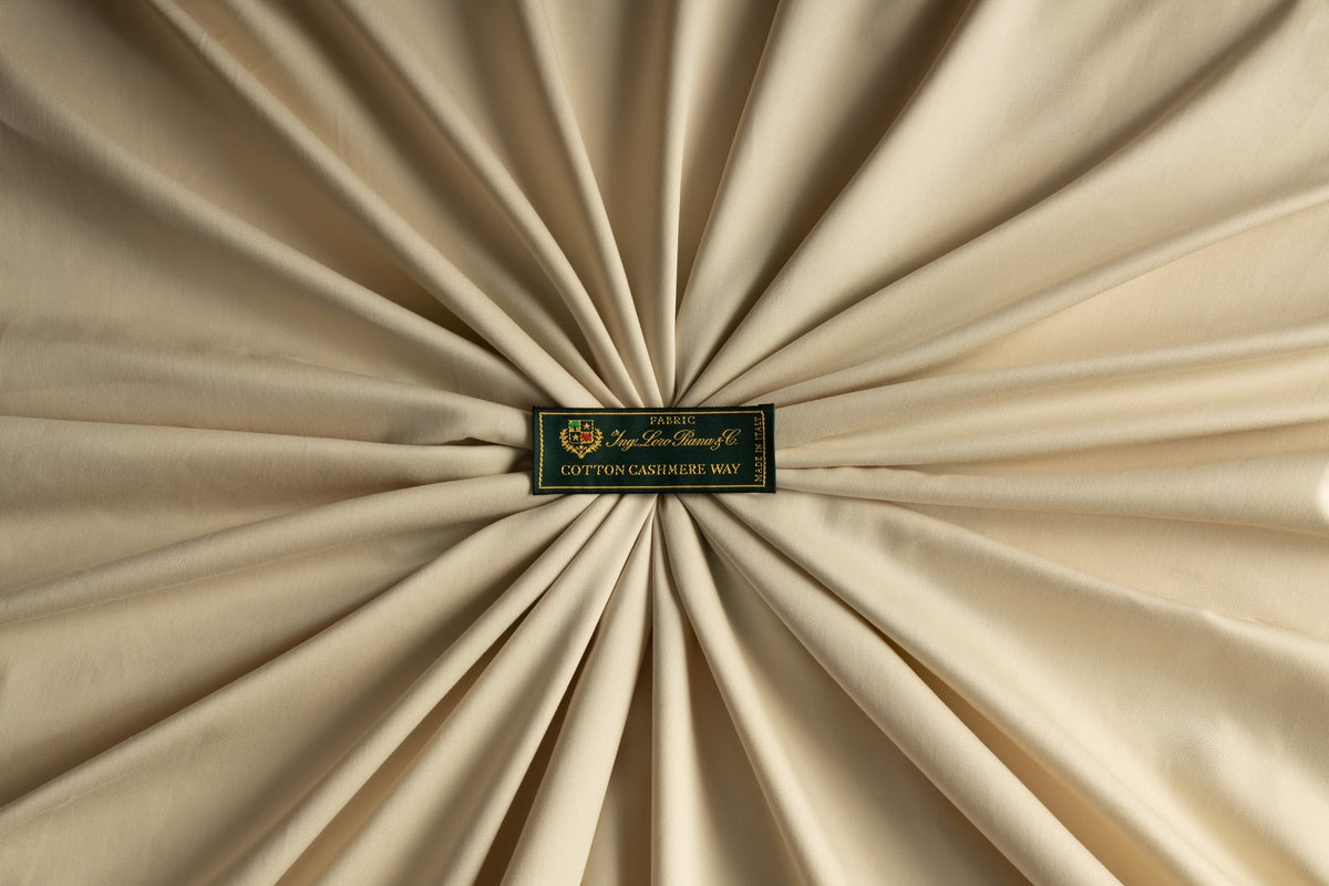Loro Piana A World of Colours Cotton & Cashmere — fabric and woven brand label