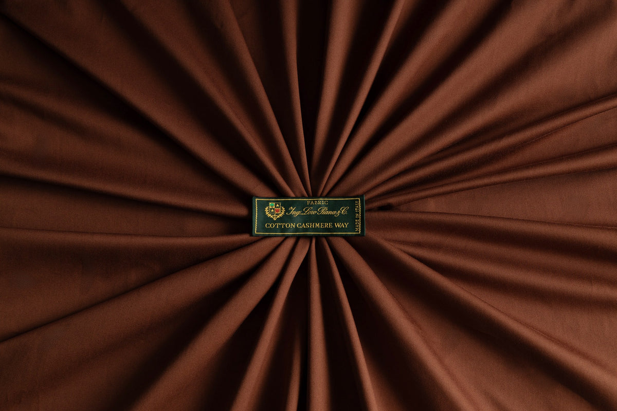 Loro Piana A World of Colours Cotton & Cashmere — fabric and woven brand label